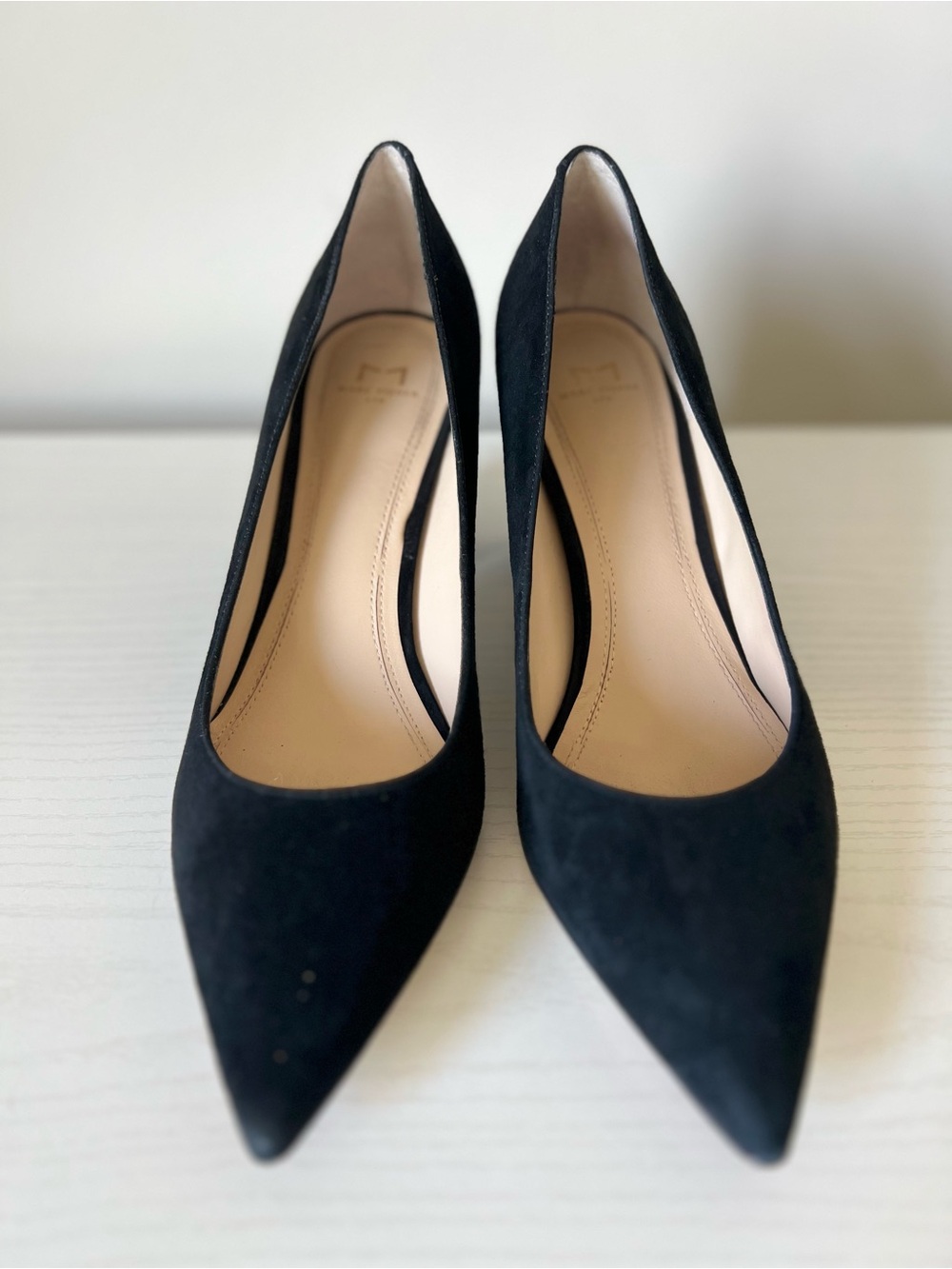 Marc Fisher LTD Zala Black Suede Pointed Toe Pumps 7.5 - Picture 3 of 11